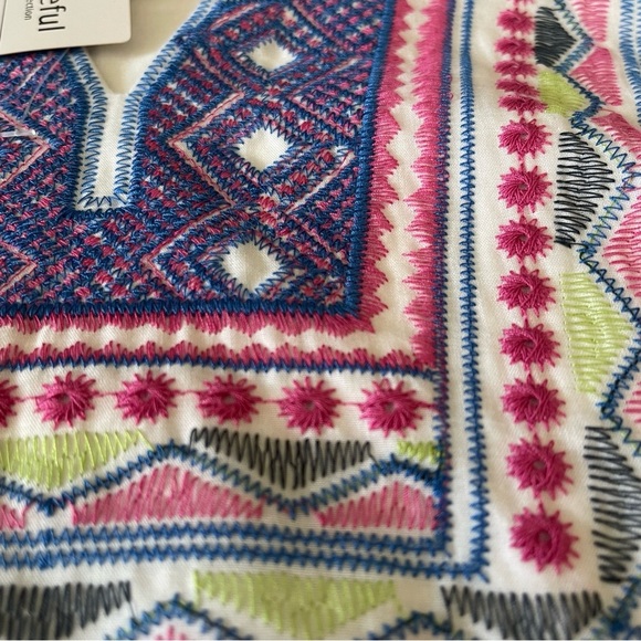 Zoeful women’s embroidered blouse size 3X NWT gives Johnny was vibes boho - Picture 15 of 16